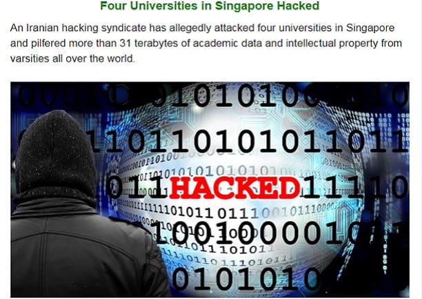 Four Universities in Singapore Hacked